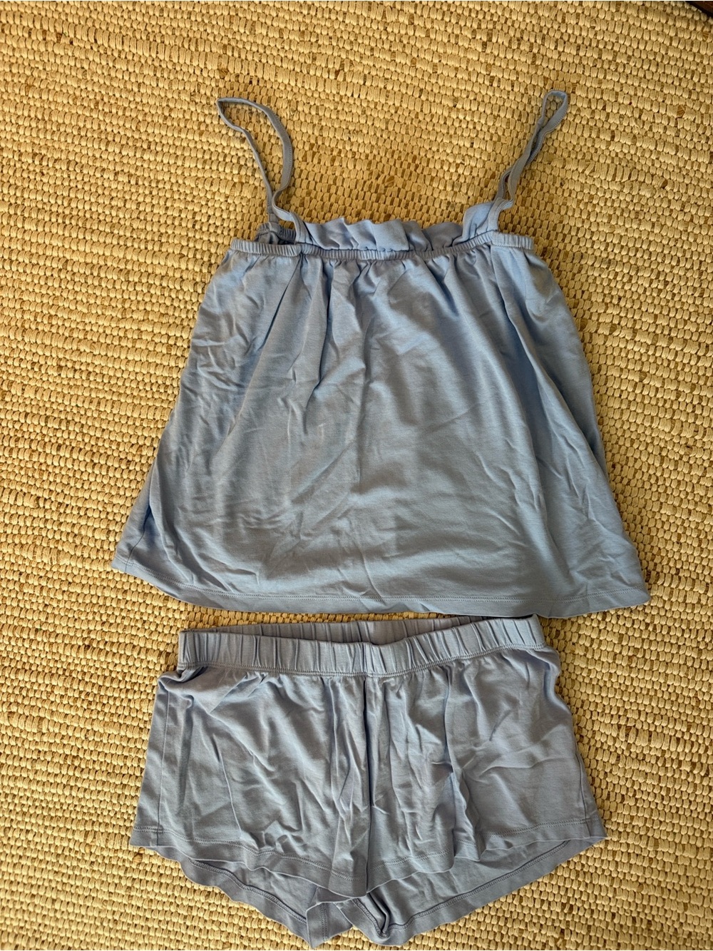 LAKE Light Blue Ruffle-Trim Set - Picture 3 of 5